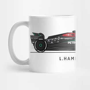 F1  Racing Lewis Hamilton Mercedes Fan shirt Mug